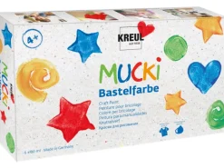 Künstlerfarben^Mucki Bastelfarbe 6er Set 80 ml