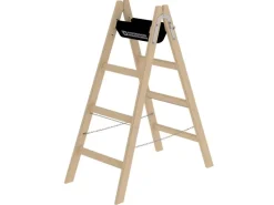 MUNK Holz Stehleiter 2x4 Sprossen