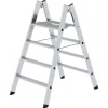 MUNK Klapptritt Beidseitig Begehbar Alu Natur 4 Stufen 2,99m AH