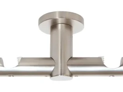 mydeco Gardinenstange-Deckenmontage Urban Edelstahl-Optik Ø 2 cm