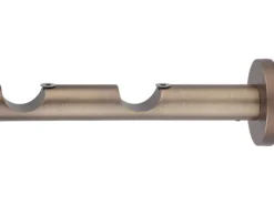 mydeco Seilspanngarnituren|Plissees^Gardinenstange-Halterung 2-läufig Function Bronziert Ø 2,5 cm