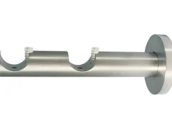 mydeco Seilspanngarnituren^Gardinenstange-Halterung 2-läufig Function Edelstahl-Optik Ø 2 cm