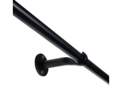 mydeco Seilspanngarnituren|Gardinenstangen^Gardinenstange-Set day & night ausziehbar Schwarz 120-210cm