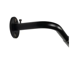 mydeco Seilspanngarnituren|Gardinenstangen^Gardinenstange-Set day & night ausziehbar Schwarz 120-210cm