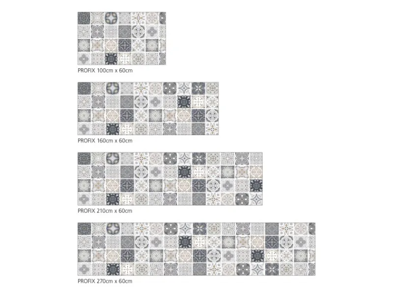 MySpotti Küchenrückwand Profix Cucina Liam 160 x 60 cm Grau-Beige