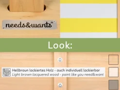 needs&wants Sitzbänke^Holz Sandkasten mit Dach Sunplaya4