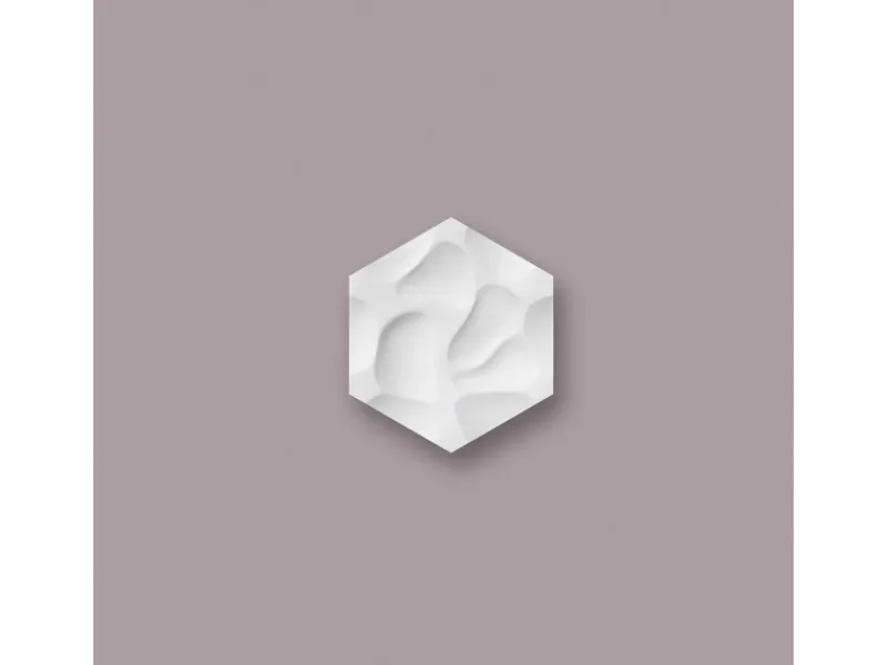 NOEL & MARQUET NMC CORAL ARSTYL 3D Wandpaneel Wandpaneel Zierelement 38 cm x 32,9 cm x 2,5 cm Weiß