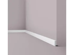 Zierprofile^NOEL & MARQUET NMC FT1 WALLSTYL Sockelleiste Zierleiste Wandleiste Friesleiste 2 m 200 cm x 1,3 cm x 3,8 cm Weiß