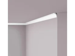 NOEL & MARQUET NMC WT8 WALLSTYL Eckleiste Zierleiste Sockelleiste 2 m 200 cm x 2 cm x 3 cm Weiß