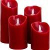 Näve LED-Kerzen 4er-Set Flamme schwingend