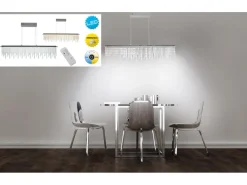 Näve LED-Pendelleuchte Diamonds Chrom