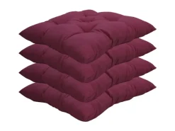 NYVI Kissen^Stuhlkissen für Gartenstühle 38x38 cm 4er Set