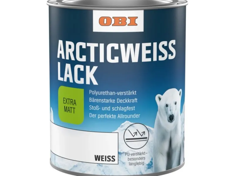 OBI Weißlacke^Arctic Weißlack extramatt 375 ml