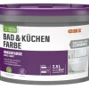 OBI Weißlacke^Bad & Küchenfarbe Konservierungsmittelfrei Weiß-Matt 2,5 l