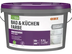 OBI Weißlacke^Bad & Küchenfarbe Konservierungsmittelfrei Weiß-Matt 2,5 l
