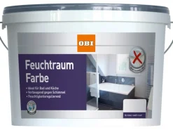 OBI Feuchtraumfarbe Weiß matt 2,5 l