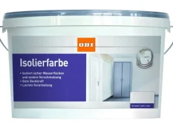 OBI Weißlacke^Isolierfarbe Weiß matt 1 l