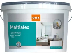 OBI Spezialfarben^Mattlatex Weiß matt 2,5 l