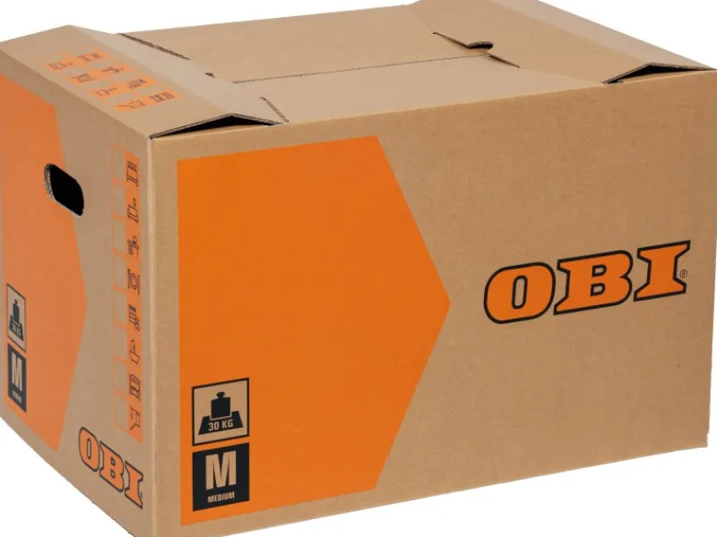 Aufbewahrung^OBI Umzugskarton M 60 l 30 kg 52 cm x 35 cm x 33 cm