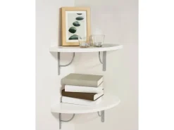 Eckregale^OBI Viertelboden Weiß 1,8 cm x 30 cm x 30 cm