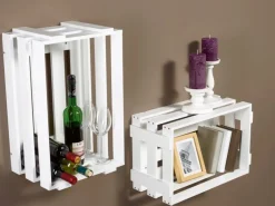 OBI Flaschenregale|Bücherregale^Weinkiste Gramon Weiß 55 cm x 25 cm x 35 cm