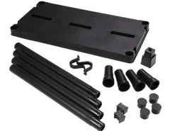 Ondis24 Kellerregale|Regale Schwarz^Kunststoffregal Steckregal 60 x 30 cm Doppelpack