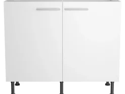 Optifit Küchen-Spülenunterschrank Bengt932 100 cm x 87 cm x 58,4 cm Weiß