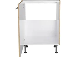 Optifit Möbelserien^Küchen-Spülenunterschrank Erik290 60 cm x 87 cm x 58,4 cm Wildeiche