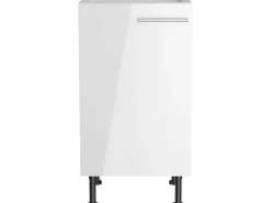 Optifit Küchen-Spülenunterschrank Rurik986 45 cm x 87 cm x 58,4 cm Weiß