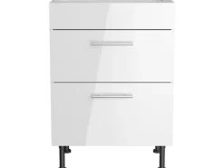 Optifit Möbelserien^Küchen-Unterschrank für Kochfeld Rurik986 60 cm x 87 cm x 58,4 cm Weiß