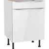Optifit Küchen-Unterschrank Arvid986 60 cm x 87 cm x 58,4 cm Weiß