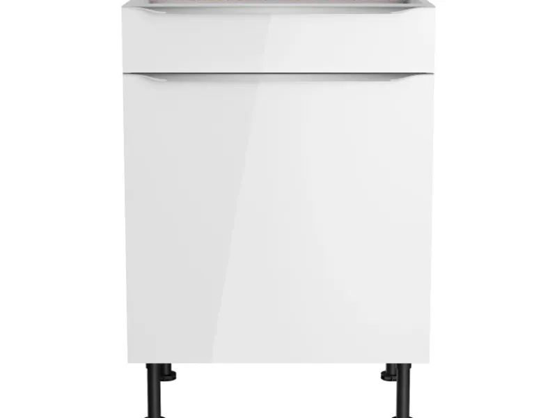 Optifit Küchen-Unterschrank Arvid986 60 cm x 87 cm x 58,4 cm Weiß