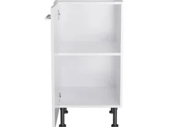 Optifit Weißlacke^Küchen-Unterschrank Rurik986 45 cm x 87 cm x 58,4 cm Weiß