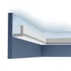 ORAC DECOR C361 LUXXUS Profil Stuck Wand Zier-Leiste indirekte Beleuchtung 2 m 200 cm x 5 cm x 5 cm Weiß