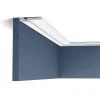ORAC DECOR CX161 AXXENT Profilleiste Zierleiste Wand Decken Sockel-Leiste 2 m 200 cm x 6,9 cm x 1,3 cm Weiß