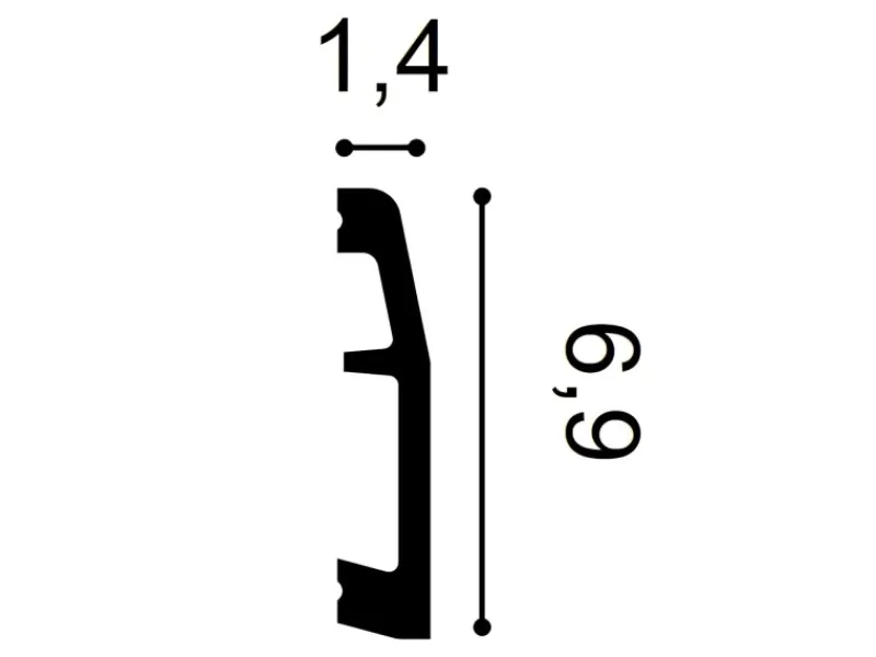 ORAC DECOR SX125 AXXENT Zierleisten 1 Karton Set 36 Sockelleiste 72 m Weiß