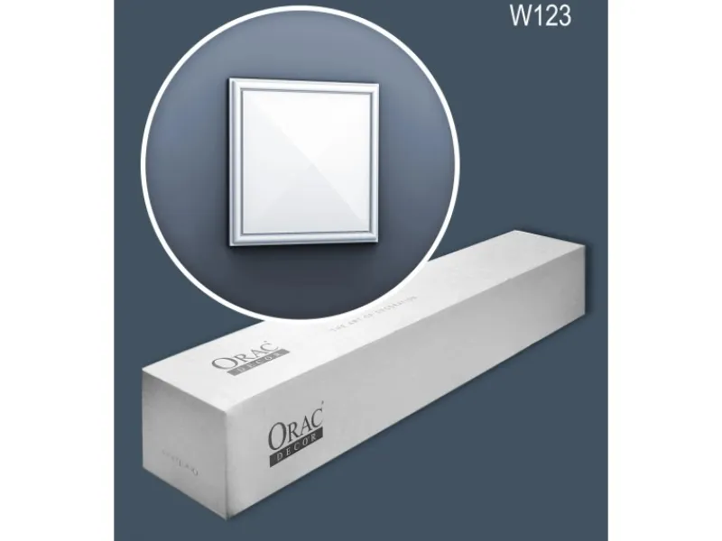 TV-Wände^ORAC DECOR W123-Box LUXXUS 3D Wandpaneel 1 Karton Set mit 8 Paneelen 0,89 m2 Weiß