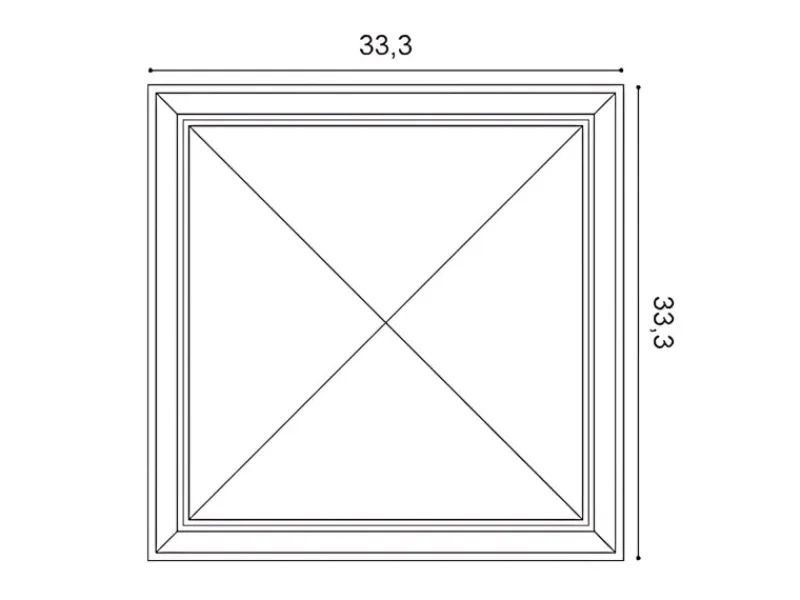 TV-Wände^ORAC DECOR W123-Box LUXXUS 3D Wandpaneel 1 Karton Set mit 8 Paneelen 0,89 m2 Weiß