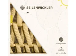 Outsunny Kissen^4 Tlg. Gartenmöbel-Set mit Kissen für Garten Terrasse