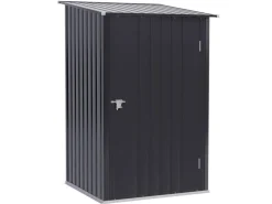 Outsunny Aufbewahrung^Gerätehaus 0,92 m² mit Pultdach Abschließbar 100 x 103 x 160 cm