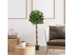 Outsunny Kunstpflanzen^Künstliche Pflanze Kunststoff Zement Ø16 x 120H cm