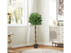 Outsunny Kunstpflanzen^Künstliche Pflanze Kunststoff Zement Ø16 x 120H cm