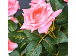 Outsunny Ostern|Kunstpflanzen^Künstliche Rosenpflanzen im Zementtopf 90 cm