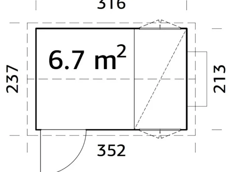 Palmako Hühnerstall Chick 6,7 m²