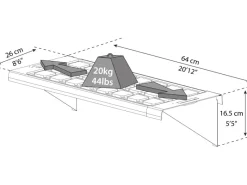 Palram Hängebord-Set aus Kunststoff für Gewächshäuser