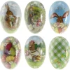 Ostern^Papp-Ei zum Öffnen Ostermotive 9-fach sortiert 9 cm