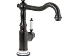 PaulGurkes Schwarze Nostalgie Waschtischarmatur Küchenarmatur mit Bordüre