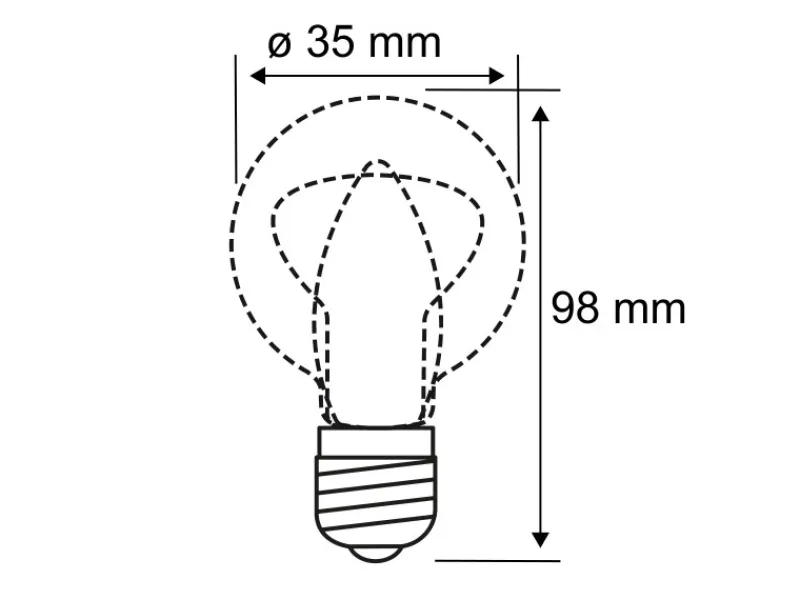 Paulmann LED-Kerze Filament Plug & Shine 24 V 2 W 1900 K Dimmbar