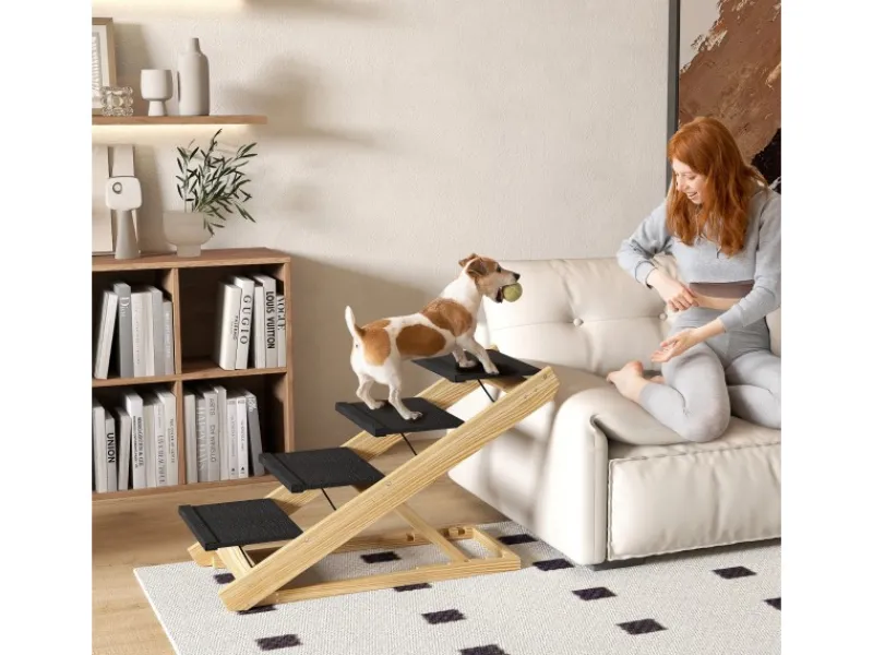 PawHut 2 in 1 Hundetreppe 4 Stufig