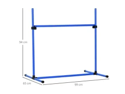 PawHut Agility Hürdenset Slalom Stangen